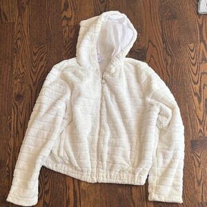 Love White Kids Puffer Jacket